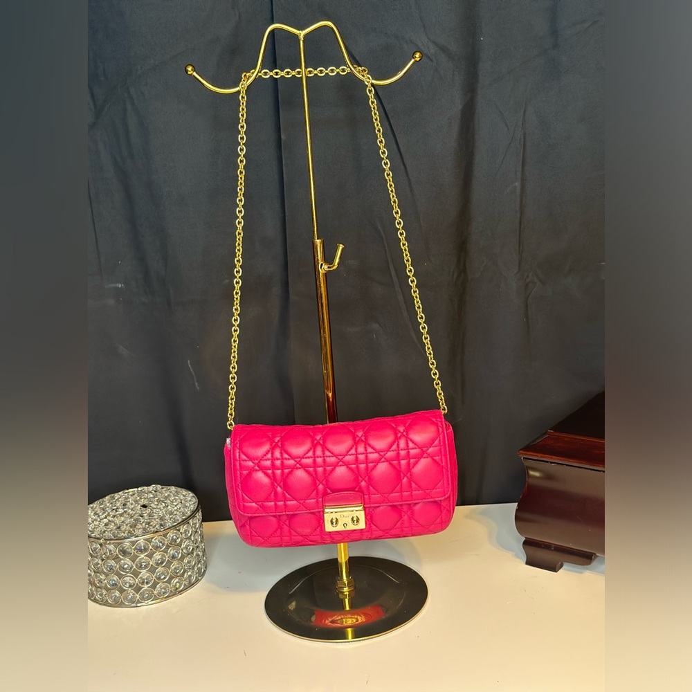 CHRISTIAN DIOR Cannage Lady Dior Crossbody Bag